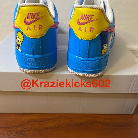 Mens custom nike Air Force 1 (simpsons V1) size 9.5 - Picture 5 of 5
